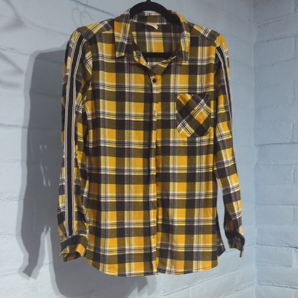 Passport Yellow and Black Checkered Shirt